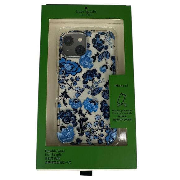 Kate Spade Perfect Plume Vase Floral iPhone 15 Case - Picture 1 of 8